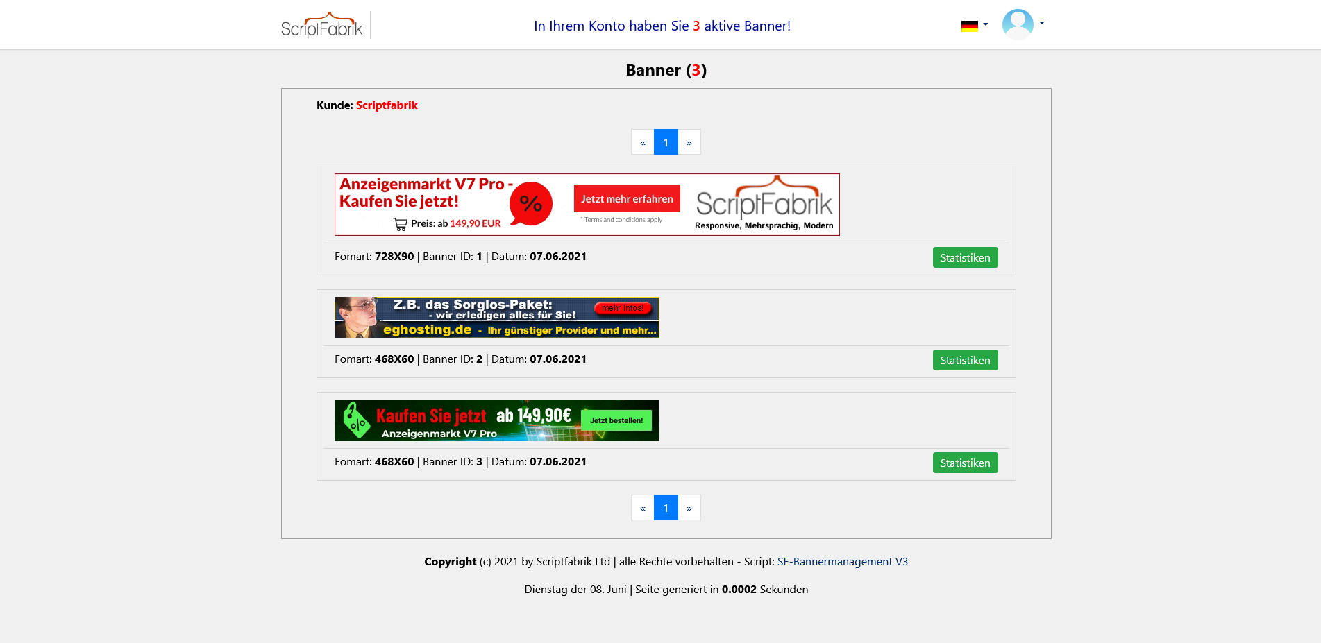 Bannermanagement System