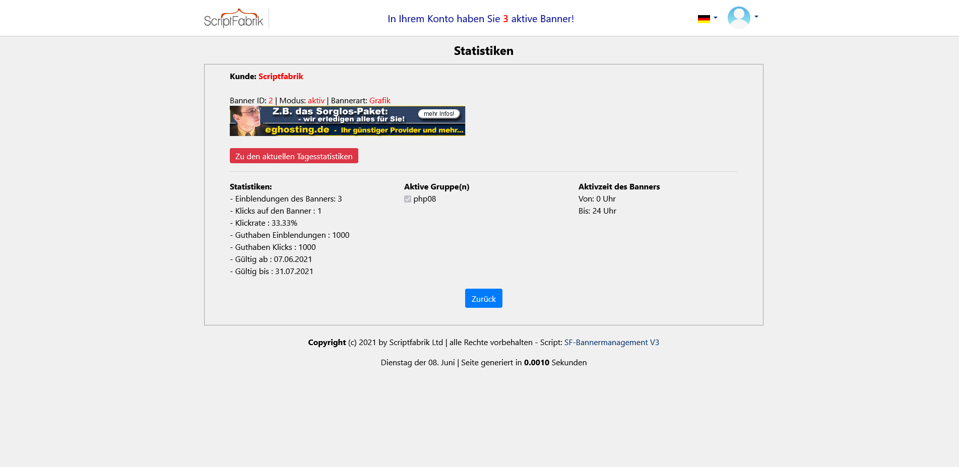 Bannermanagement System