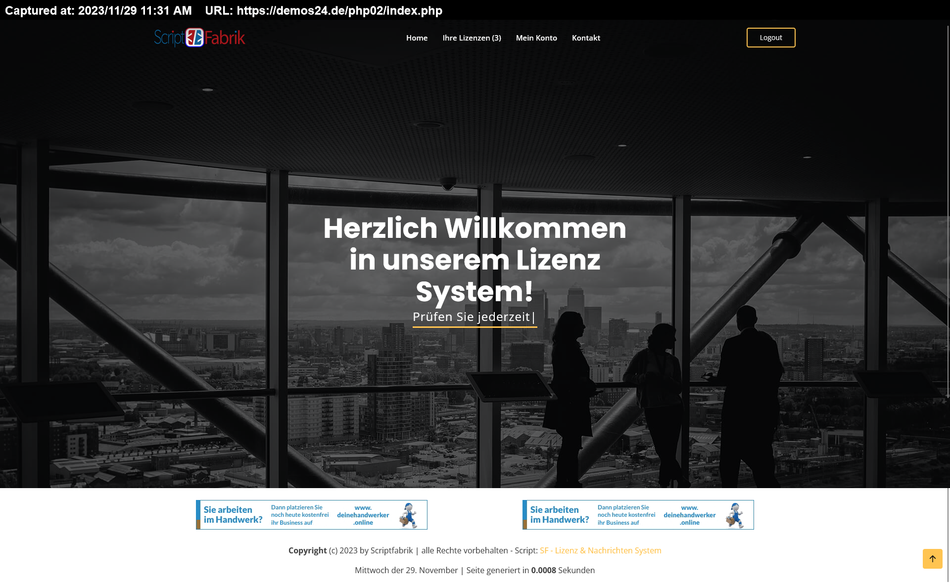 Lizenz & Nachrichten System V2.6