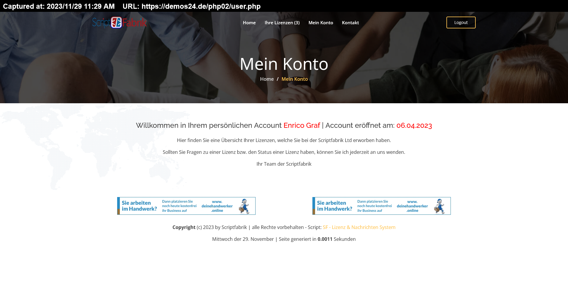 Lizenz & Nachrichten System V2.6